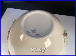 FRANZ collection FZ00584 Holly Berries Large Bowl Hand Painted Porcelain