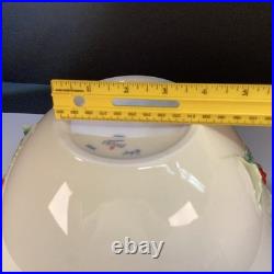 FRANZ collection FZ00584 Holly Berries Large Bowl Hand Painted Porcelain