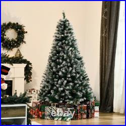 FREE SHIPPING? Christmas Tree, 6 Ft Hinged, Unlit, Full, Frosted Tips