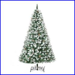 FREE SHIPPING? Christmas Tree, 6 Ft Hinged, Unlit, Full, Frosted Tips