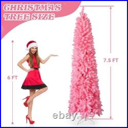 FREE SHIPPING? Christmas Tree 7.5 Feet, Unlit, Pencil, 1075 Branch Tips