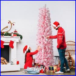 FREE SHIPPING? Christmas Tree, 7.5 Ft Hinged, Unlit, Pencil, 641 Branch Tips