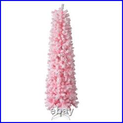 FREE SHIPPING? Christmas Tree, 7.5 Ft Hinged, Unlit, Pencil, 641 Branch Tips