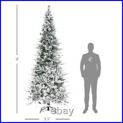 FREE SHIPPING? Christmas Tree, 9 Ft, Hinged, 1159 Branches & Frosted Tips