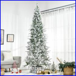 FREE SHIPPING? Christmas Tree, 9 Ft Hinged, Unlit, Pencil, Frosted Tips