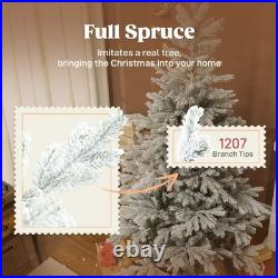 FREE SHIPPING? Christmas Tree, Full Body 6 Ft Hinged, Unlit, 1207 Branch Tips