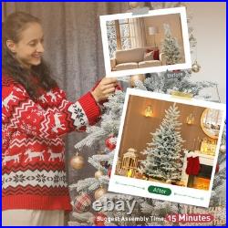 FREE SHIPPING? Christmas Tree, Full Body 6 Ft Hinged, Unlit, 1207 Branch Tips