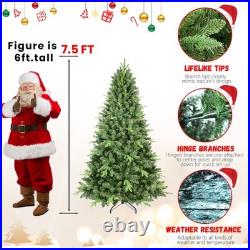 FREE SHIPPING? Christmas Tree, Hinged, 7.5 ft, 1223 Branches & Memory Wire