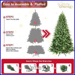 FREE SHIPPING? Christmas Tree, Hinged, 7.5 ft, 1223 Branches & Memory Wire