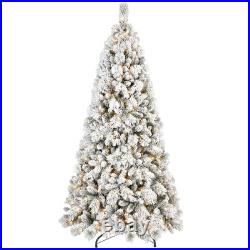FREE SHIPPING? Christmas Tree, Hinged 7. Ft, Light up, 1252 Frosted Branches