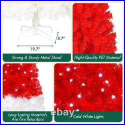 FREE SHIPPING? Santa Hat Christmas Tree, 6 ft, Lights Built In 1207 Branches