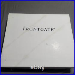 FRONTGATE 20-Piece Luxury Christmas Ornament Set Gold Silver Gray Glitter Beaded