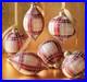 FRONTGATE_Burgundy_White_and_Gold_Plaid_Accent_Ornaments_Set_of_12_Handmade_01_dyc