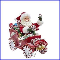 Fabriche Musical Santa In Candy Car Figurine 8.5 Inch FA0105 New