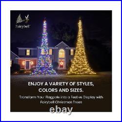 Fairybell Flagpole LED Christmas Tree Outdoor Christmas Decorations Mul