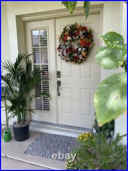 Fall Mackenzie child, Authentic Ribbon Beautiful Handmade Wreath With Light