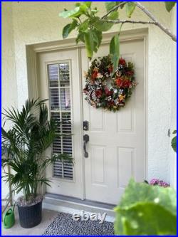 Fall Mackenzie child, Authentic Ribbon Beautiful Handmade Wreath With Light
