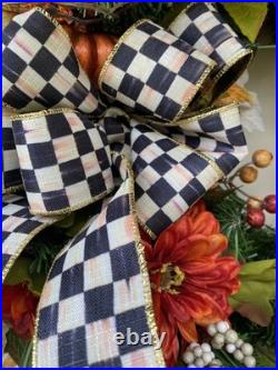 Fall Mackenzie child, Authentic Ribbon Beautiful Handmade Wreath With Light