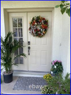 Fall Mackenzie child, Authentic Ribbon Beautiful Handmade Wreath With Light