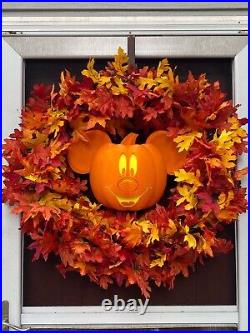 Fall Mickey Mouse Large pumpkin Wreath