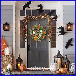Fall Wreath Maple Leaves Pumpkin Wreaths Fall Decor Thanksgiving Wreaths