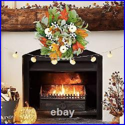 Fall Wreath Maple Leaves Pumpkin Wreaths Fall Decor Thanksgiving Wreaths