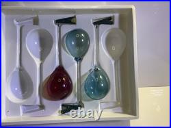 Faroy Handblown Glass Balloon Christmas Ornaments Clip On (Set of 9) Vintage