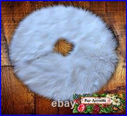 Faux Fur Round Christmas Tree Skirt