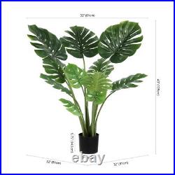 Faux Monstera 43 Potted Tree, Green Faux Monstera 43 Potted Tree, Green