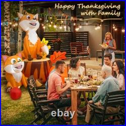 Fayavoo 6FT Thanksgiving Inflatables Fox Outdoor Decorations, Large Fall Blow