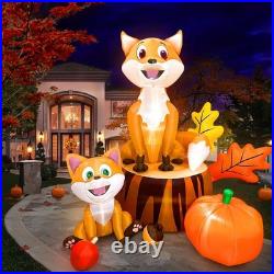 Fayavoo 6FT Thanksgiving Inflatables Fox Outdoor Decorations, Large Fall Blow