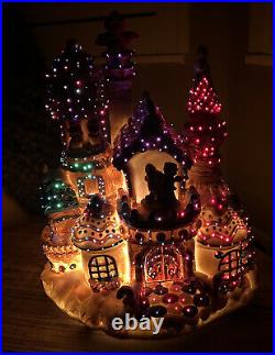 Fiber Optic Gingerbread House Home Décor, In Orig Box, Works, No Music
