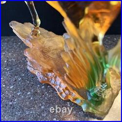 Fitz & Floyd Beau Verre Crystal Arabian Horse Sculpture Medium Figure Inbox Rare