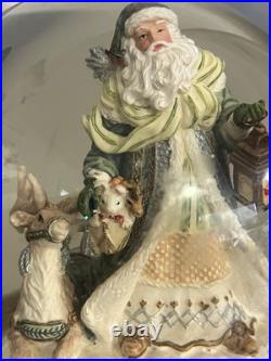 Fitz and Floyd Gregorian Musical Snow Globe We Wish You A Merry Christmas 2007