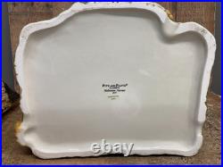 Fitz and Floyd Halloween Harvest Hooty Haunted House Cookie Jar withLid NICE