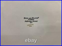 Fitz and Floyd Halloween Harvest Hooty Haunted House Cookie Jar withLid NICE