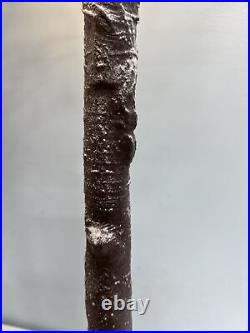 Flocked Prelit Trees 2-PACK 4.5 ft & 5.5 ft Indoor/outdoor Timer Distressed Car
