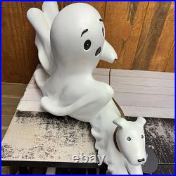 Flying Ghost Walking Dog Statue Decoration TikTok Viral XLARGE Flying Ghost Walking Dog Statue Decoration TikTok Viral XLARGE