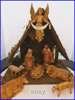 Fontanini 5 Scale 13pc Nativity Figures with Stable and Box