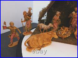 Fontanini 5 Scale 13pc Nativity Figures with Stable and Box