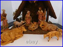 Fontanini 5 Scale 13pc Nativity Figures with Stable and Box