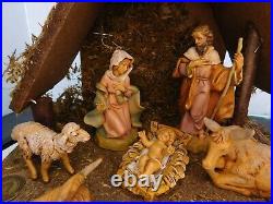 Fontanini 5 Scale 13pc Nativity Figures with Stable and Box