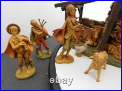 Fontanini 5 Scale 20pc Nativity Figurines with Lighted Stable with Original Box