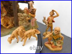 Fontanini 5 Scale 20pc Nativity Figurines with Lighted Stable with Original Box