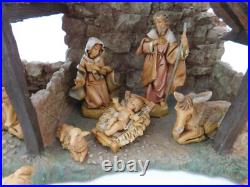 Fontanini 5 Scale 20pc Nativity Figurines with Lighted Stable with Original Box