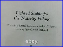 Fontanini 5 Scale 20pc Nativity Figurines with Lighted Stable with Original Box