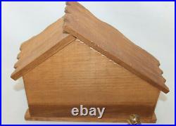 Fontanini Nativity Set Mary, Joseph, Baby Jesus in Wood Stable 1991 5 Scale Vtg