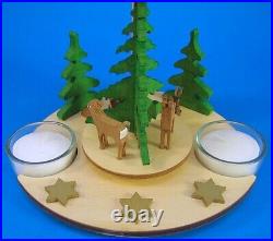 Forest Deer Star Pyramid TeaLight Candles