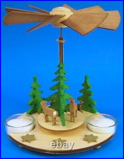 Forest Deer Star Pyramid TeaLight Candles