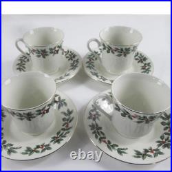 Formalities Baum Bros Christmas Holly Berry 20 pc Dinner Set For 4